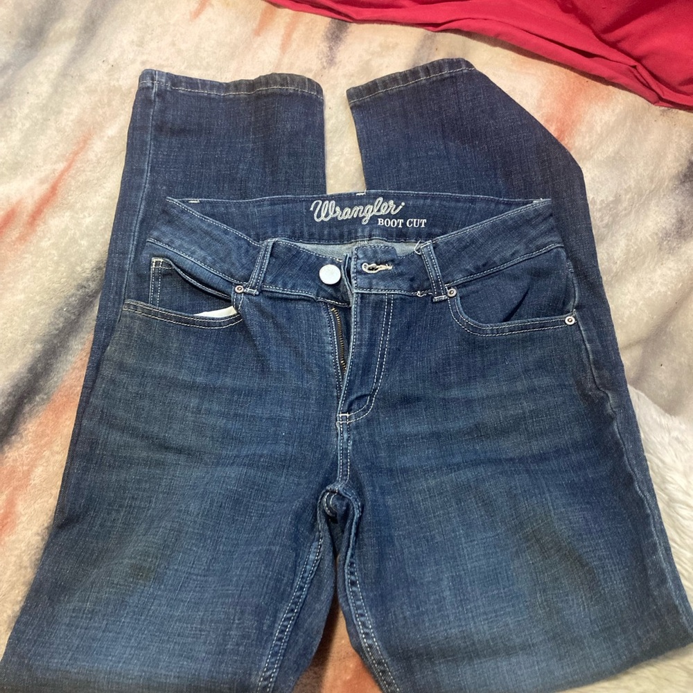 Wrangler Women's Dark Blue Boot Cut Jeans
